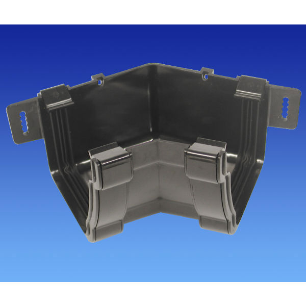 Osma Stormline Pvc-U Gutter Angle Int 45Deg Bk 111