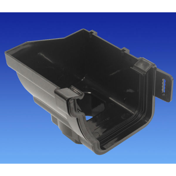 Osma Stormline Pvc-U Stopend Outlet Lh Bk 111