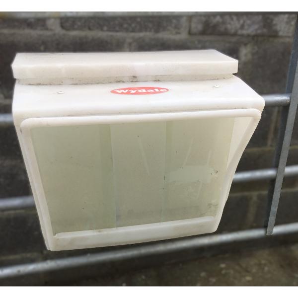 Plastic Hang-On-Gate Feeder With Bird Flaps