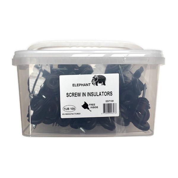 Elephant Screw in Tub (100) with Adapter