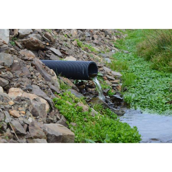 150mm Twinwall Fully Perforated Pipe 6M