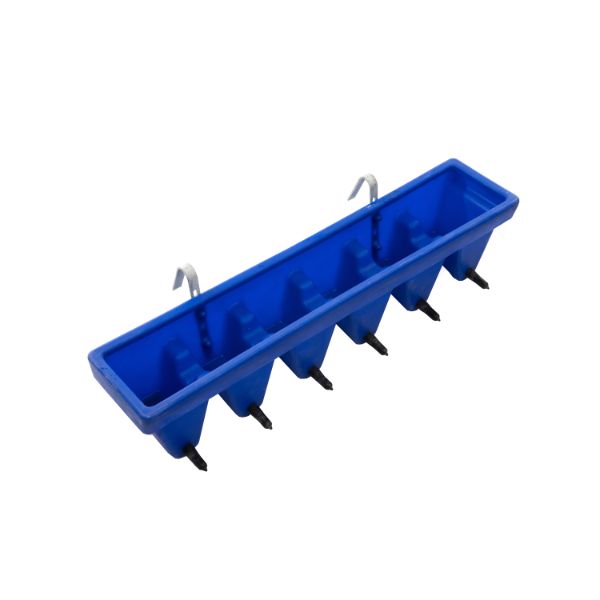 Rancher Blue 6 Compartment Teat Feeder