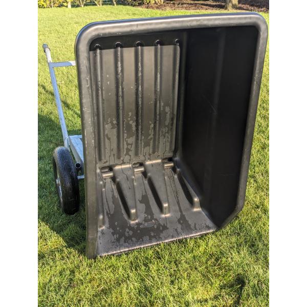 Rancher 250L Twin Wheel Tipping Wheelbarrow Black