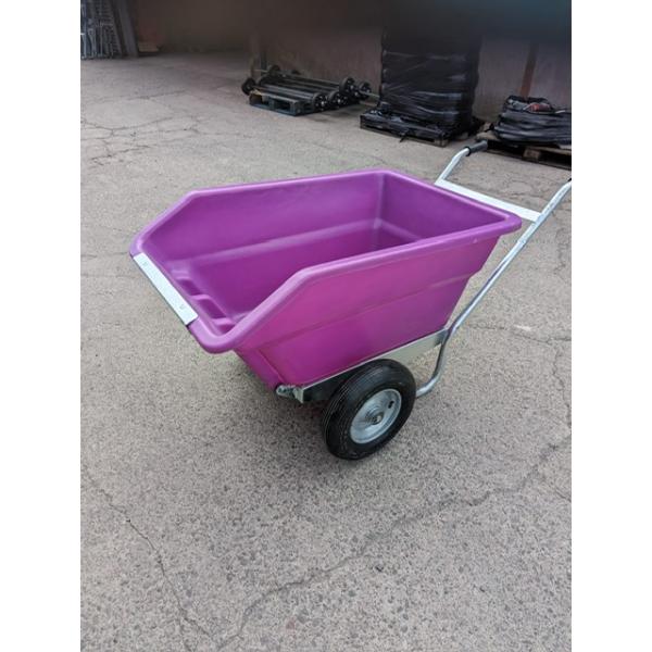 Rancher 250L Twin Wheel Tipping Wheelbarrow Magenta