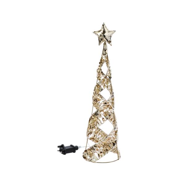 Three Kings Christmas Gold Twist Starbelisk 80cm With LED
