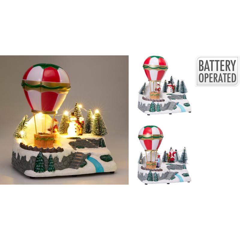 Christmas Balloon With LED 3 Assorted