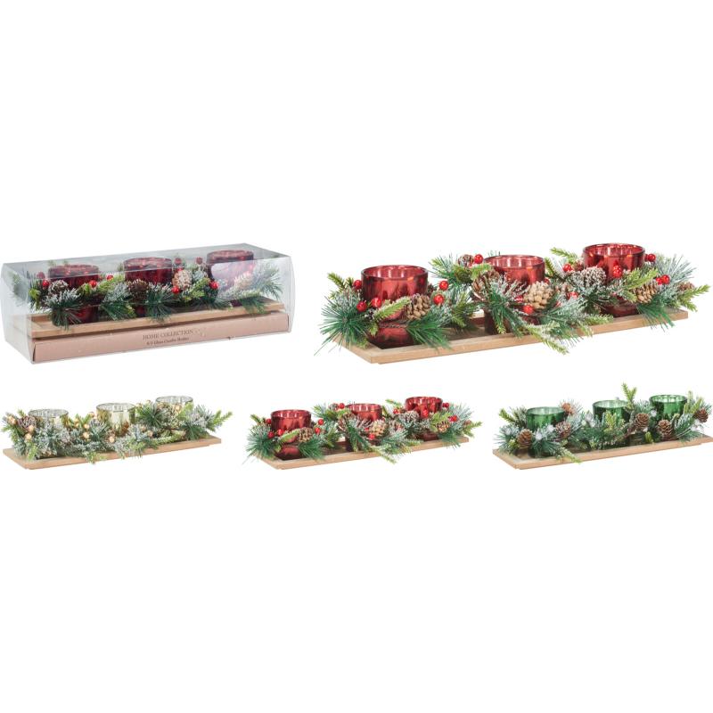 Christmas Table Centre Set Of 4 3 Assorted