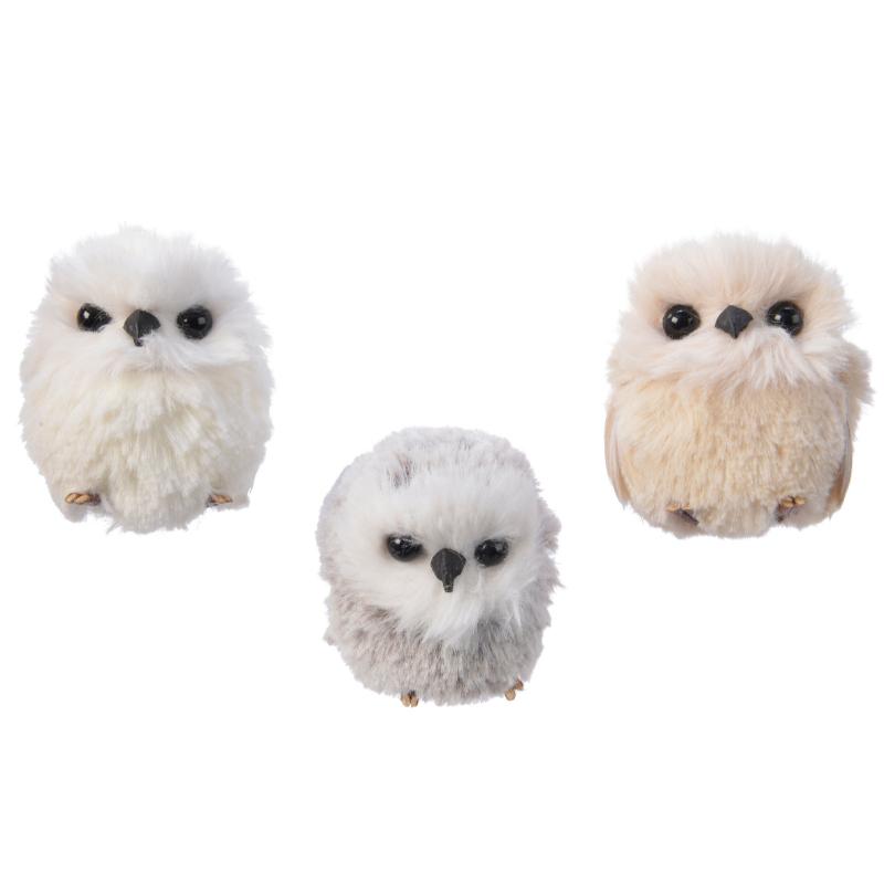Christmas Snowy Owl 48 Cm 2 Assorted