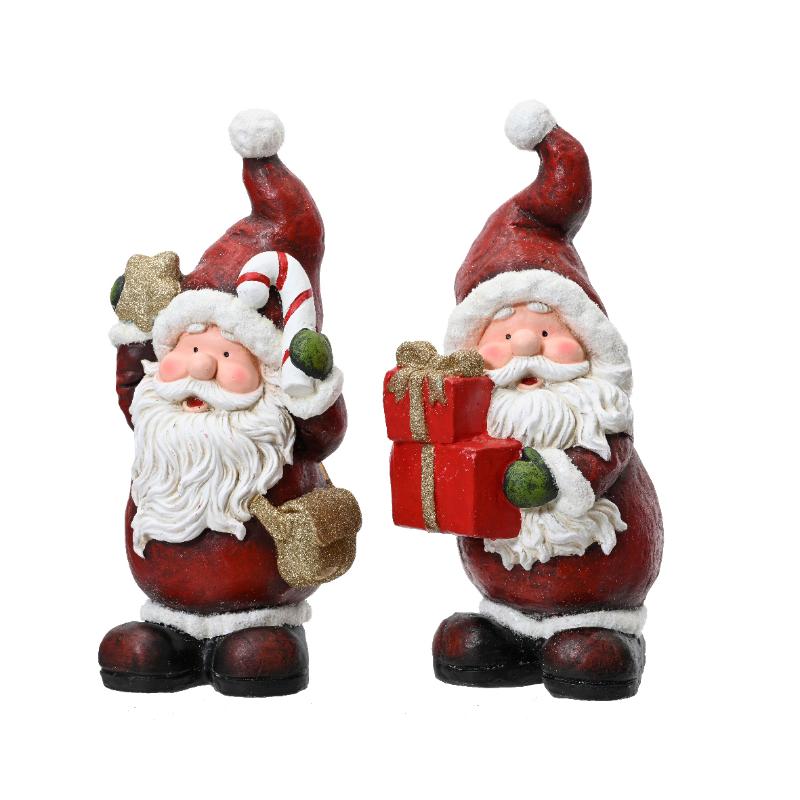 Christmas Santa Ornament 43Cm 2 Assorted