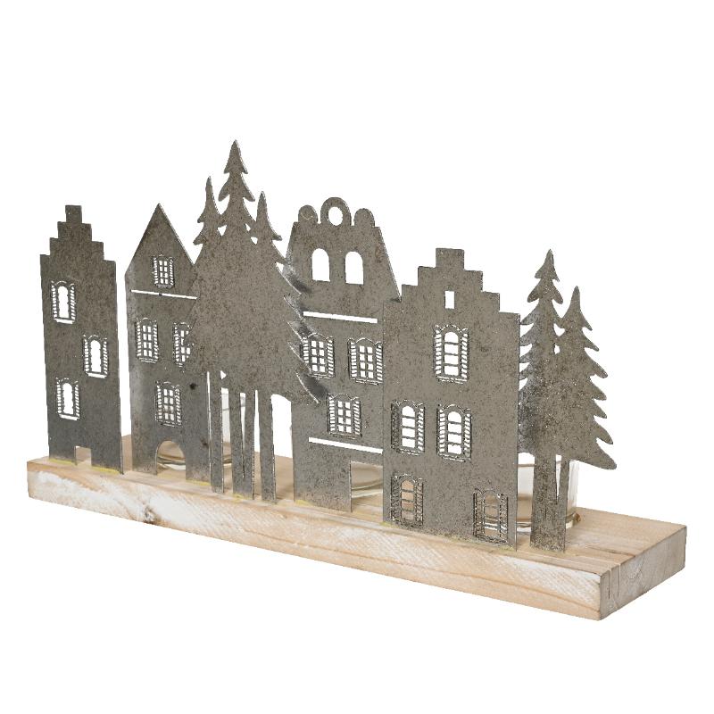 Christmas Houses Tealight Holder