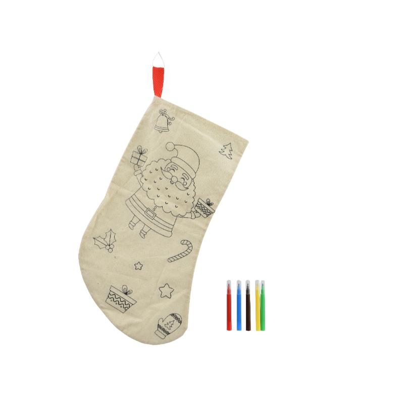 Christmas Colour Your Own Stocking