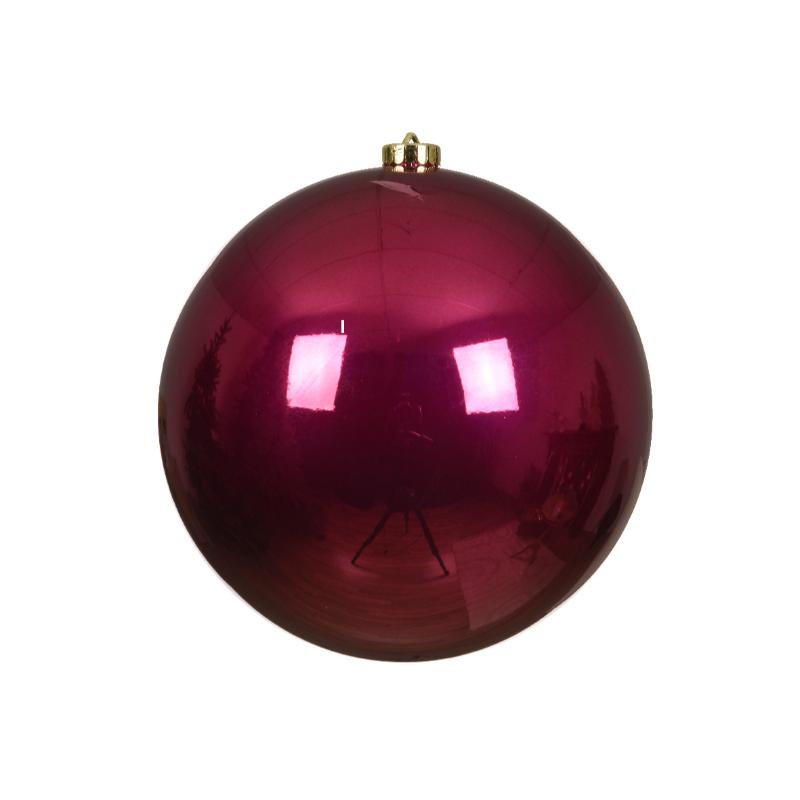 Christmas Shatterproof Burgundy 20 Cm Bauble