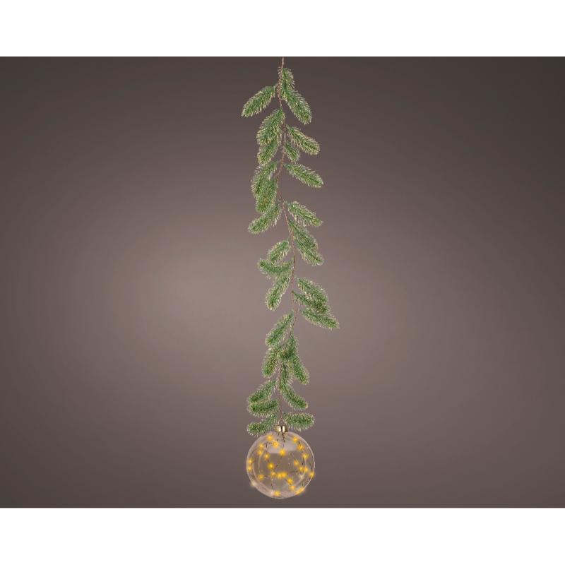 Christmas Hanging Orb Garland With Led