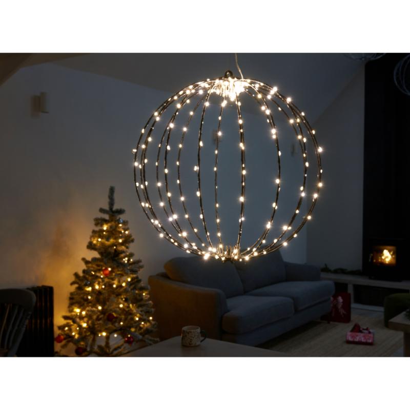 Three Kings Christmas Twinkle Orb 40Cm Warm White 240 LED