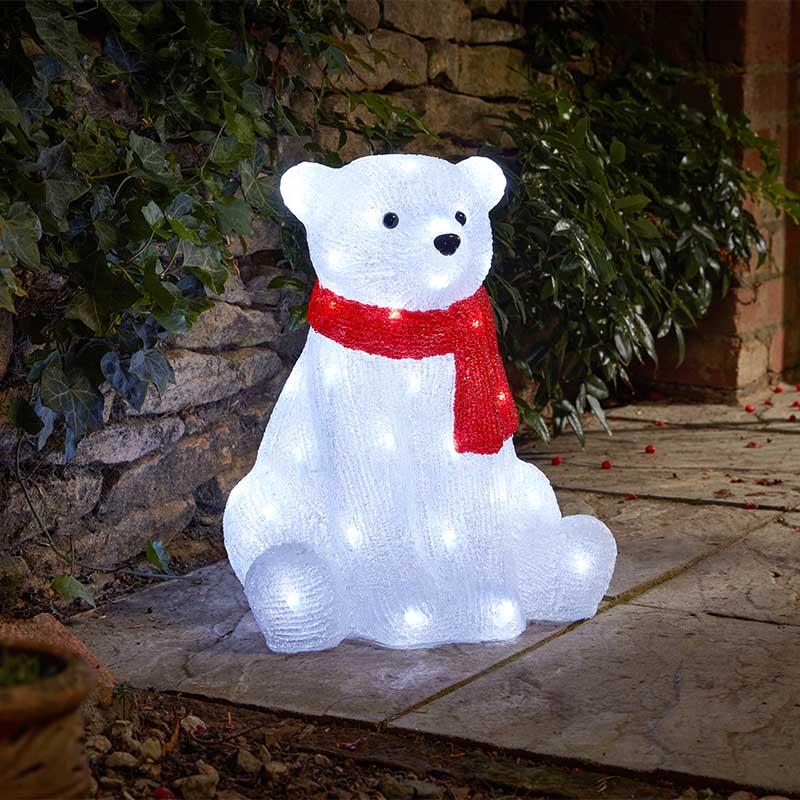 Three Kings Christmas Inlit Ice Polar Bear