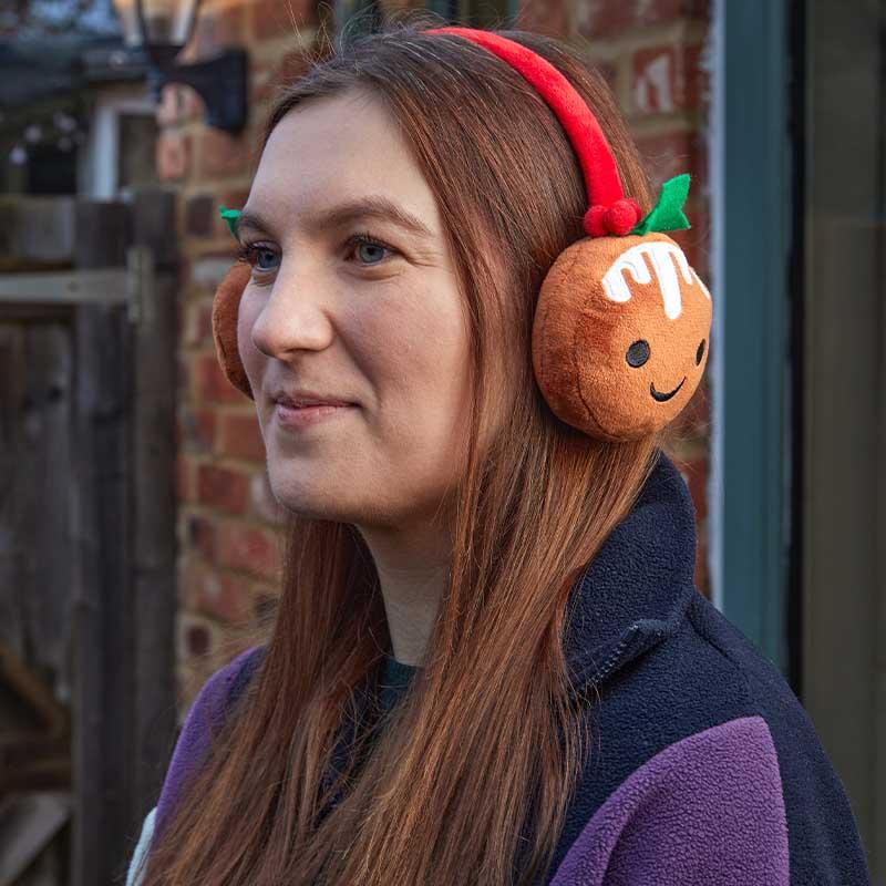 Three Kings Christmas Pudding Ear Muffs