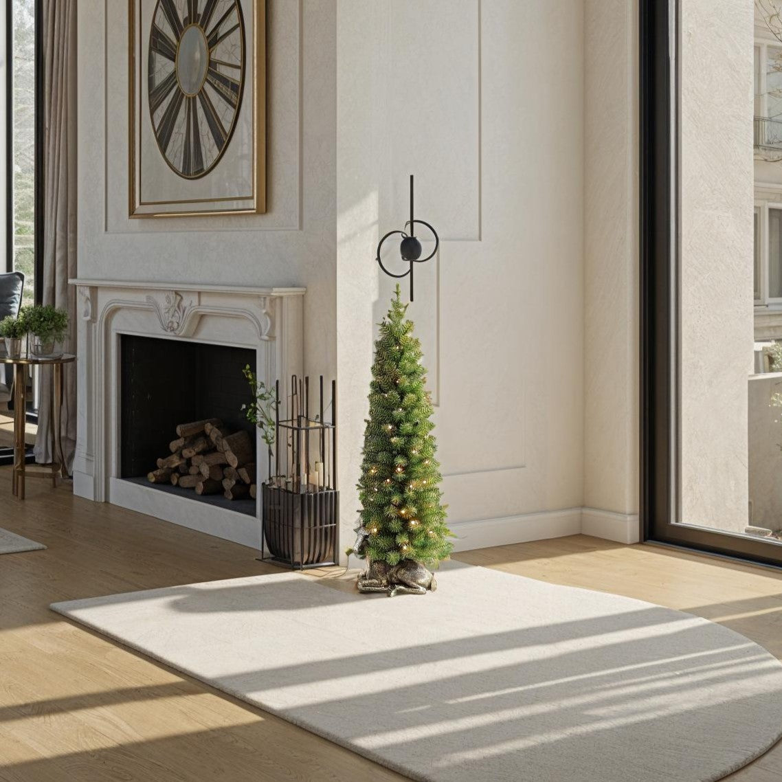 3.5Ft (106Cm) Deer Porch Potted Tree