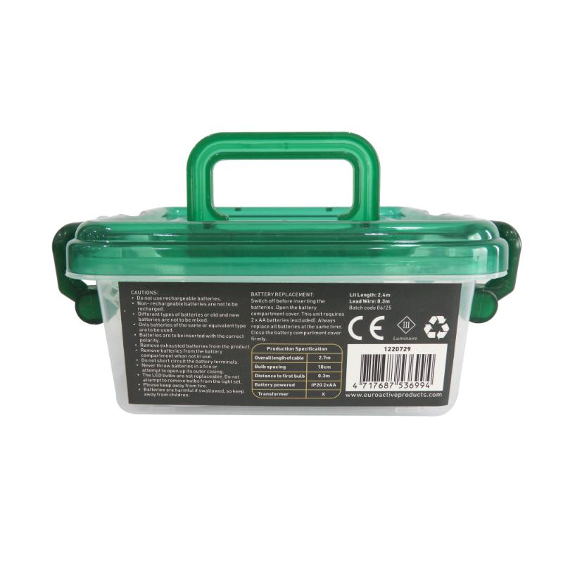 Christmas Battery Operated 25LED White Lights