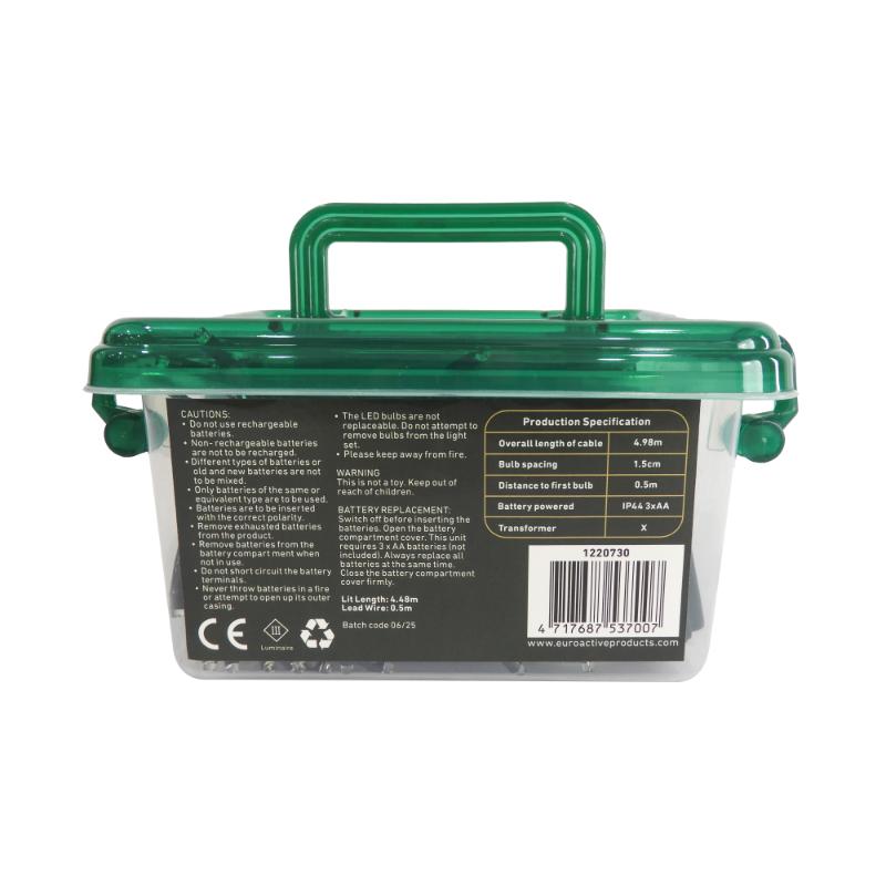 Christmas Battery Operated 300LED Cluster lights Ice white