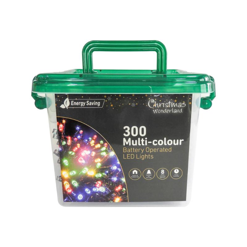 Christmas Battery Operated 300LED Multi-colour Multi-function Lights