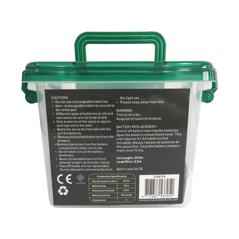 Christmas Battery Operated 300LED White Multi-function Lights