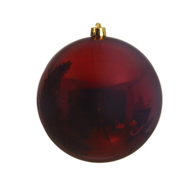 Christmas Shatterproof Baubles Burgundy 14cm
