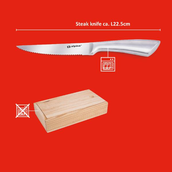 Alpina 4pc Boxed Steak Knife Set
