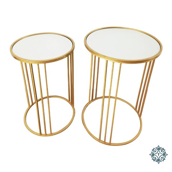 Freya S/2 Accent Table Gold