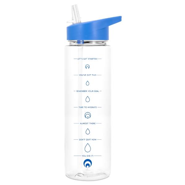 Restore Race Water Bottle 700Ml Straw Sipper Blue