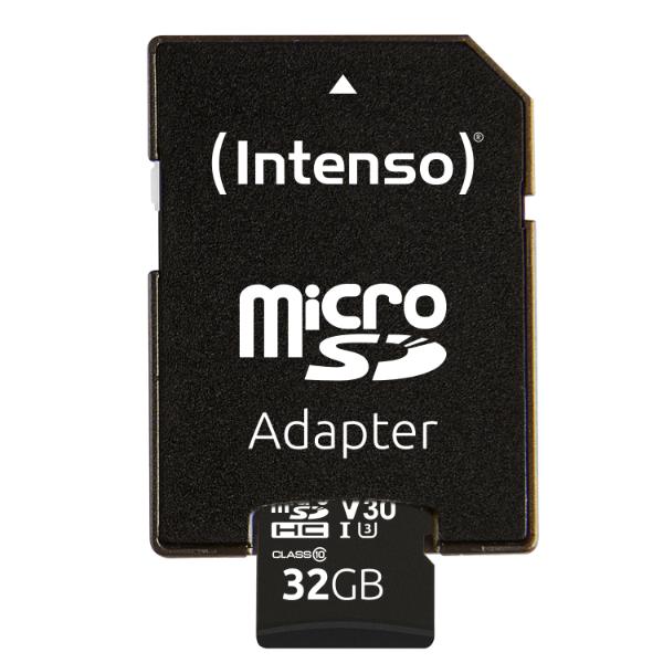Intenso microSD Card UHS-I 32GB SDHC Professional - 100MB/s