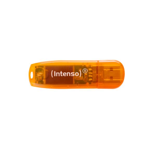 Intenso USB Flash Drive 2.0 64GB Rainbow Line - orange