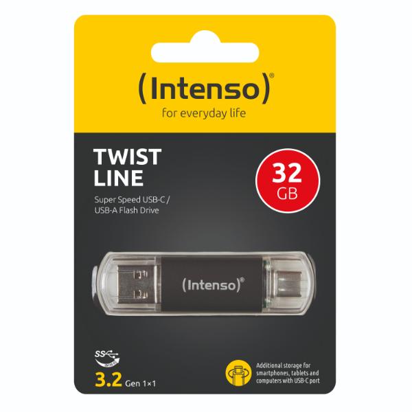 Intenso USB Flash Drive 3.2 32GB Twist Line