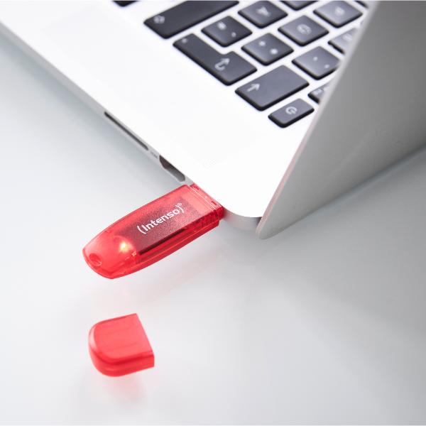 Intenso USB Flash Drive 2.0 128GB Rainbow Line -red