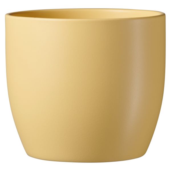 SK Indoor Pot Basel Spring Matte Moon Yellow D16Cm X H15Cm