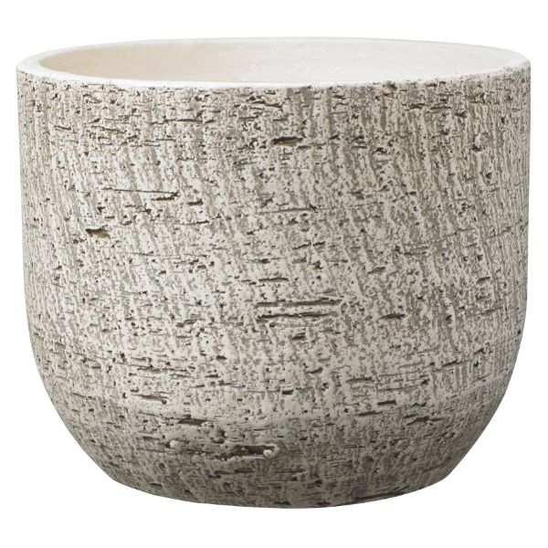 SK Indoor Pot Portland Bark Look D18Cm X H16Cm