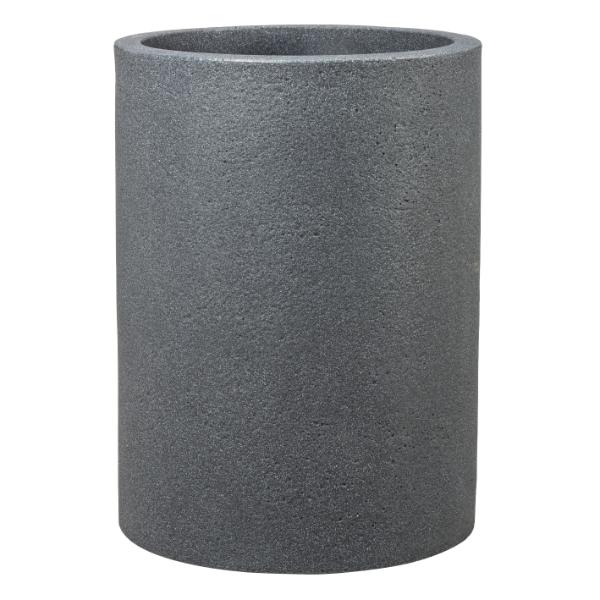 Apta Beton Tall Cylinder 30cm Black Planter