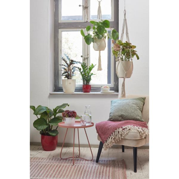 SK Extra Large Indoor Pot Basel Shiny White 41cm H35xD41cm