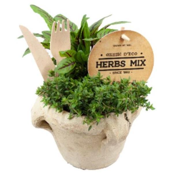 Bio Herbs in Ceramic Jar 16cm