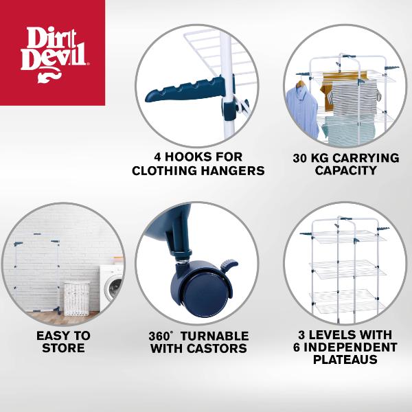 Dirt Devil Upright Drying Rack 30M