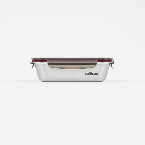 Candl Cuitisan Flora Rectangular Stainless Steel Microwaveable Container 1100Ml