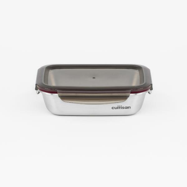 Candl Cuitisan Flora Rectangular Stainless Steel Microwaveable Container 1100Ml