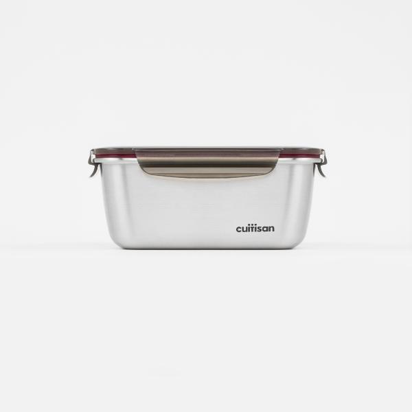 Candl Cuitisan Flora Rectangular Stainless Steel Microwaveable Container 1800Ml