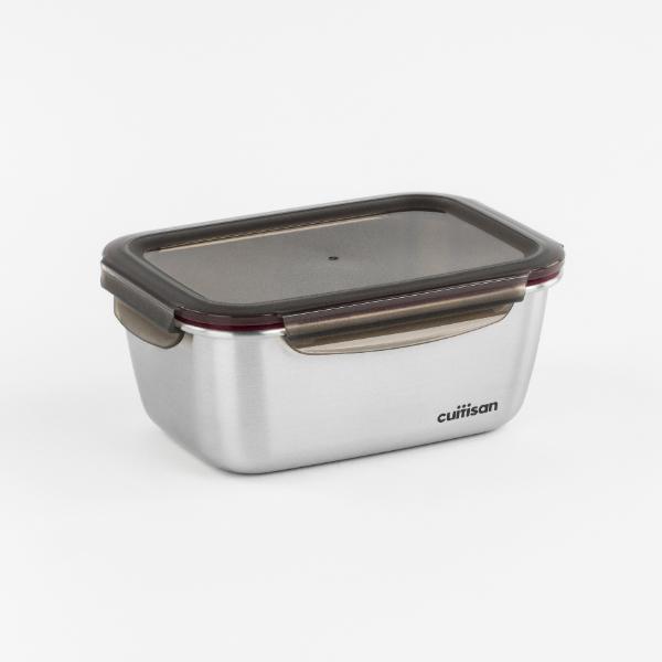 Candl Cuitisan Flora Rectangular Stainless Steel Microwaveable Container 1800Ml