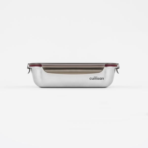 Candl Cuitisan Flora Rectangular Stainless Steel Microwaveable Container 1900Ml