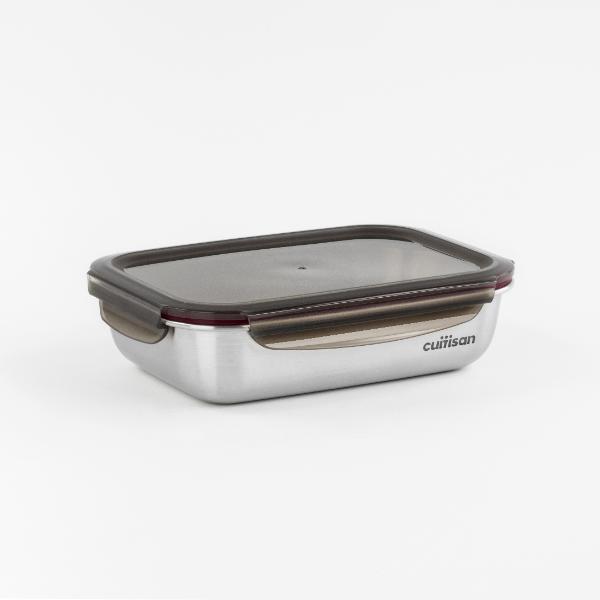 Candl Cuitisan Flora Rectangular Stainless Steel Microwaveable Container 1900Ml