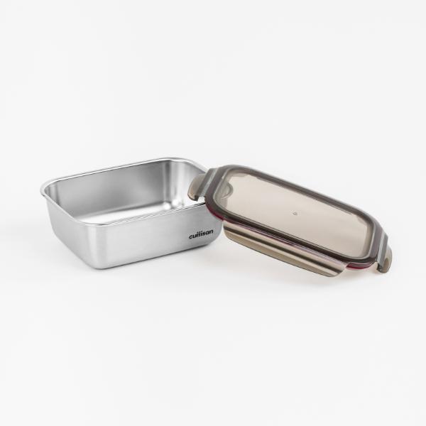 Candl Cuitisan Flora Rectangular Stainless Steel Microwaveable Container 2800Ml