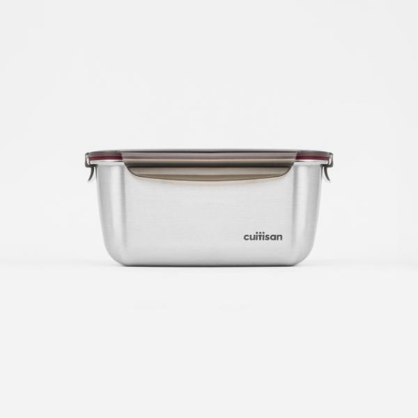 Candl Cuitisan Flora Rectangular Stainless Steel Microwaveable Container 3600Ml