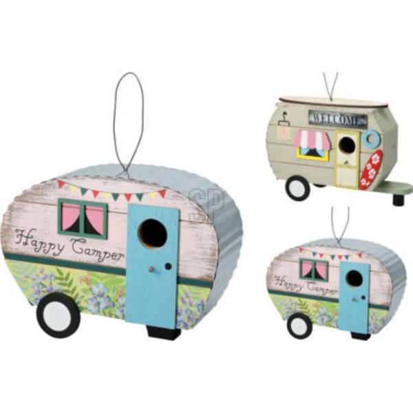 Bird House Caravan 24x9x17cm