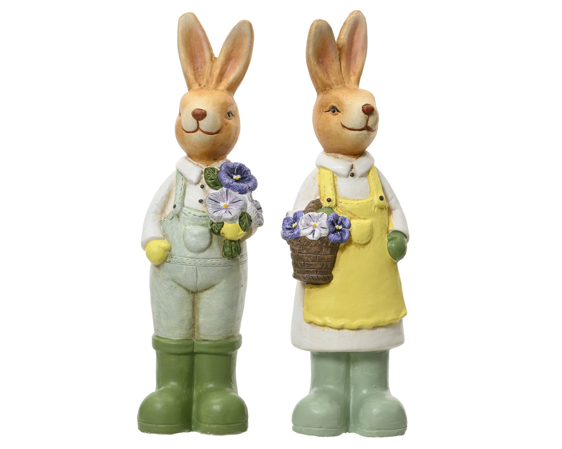 Easter Bunnies Standing 2 Assorted 30Cm