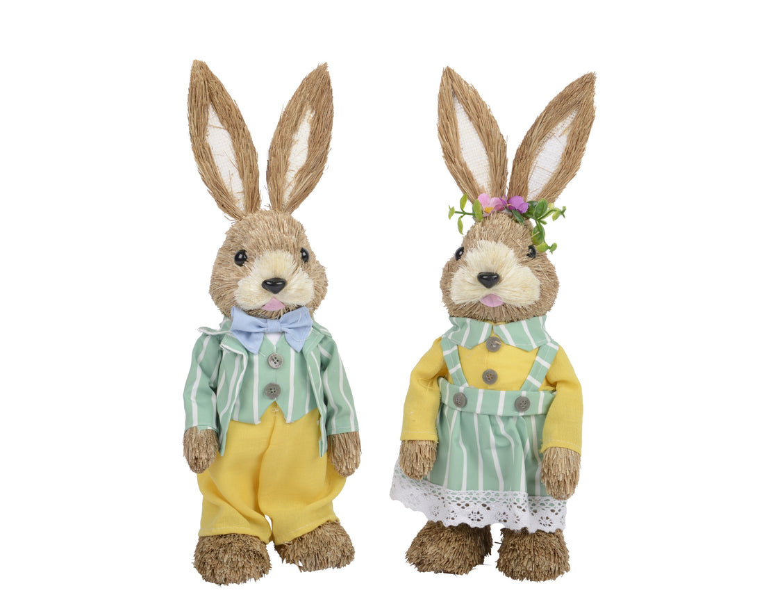 Easter Bunny With Carrots 2 Assorted